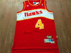 Maillot De Basket Eastern Atlanta Hawks Spud Webb 4 Engrener Retro Rouge